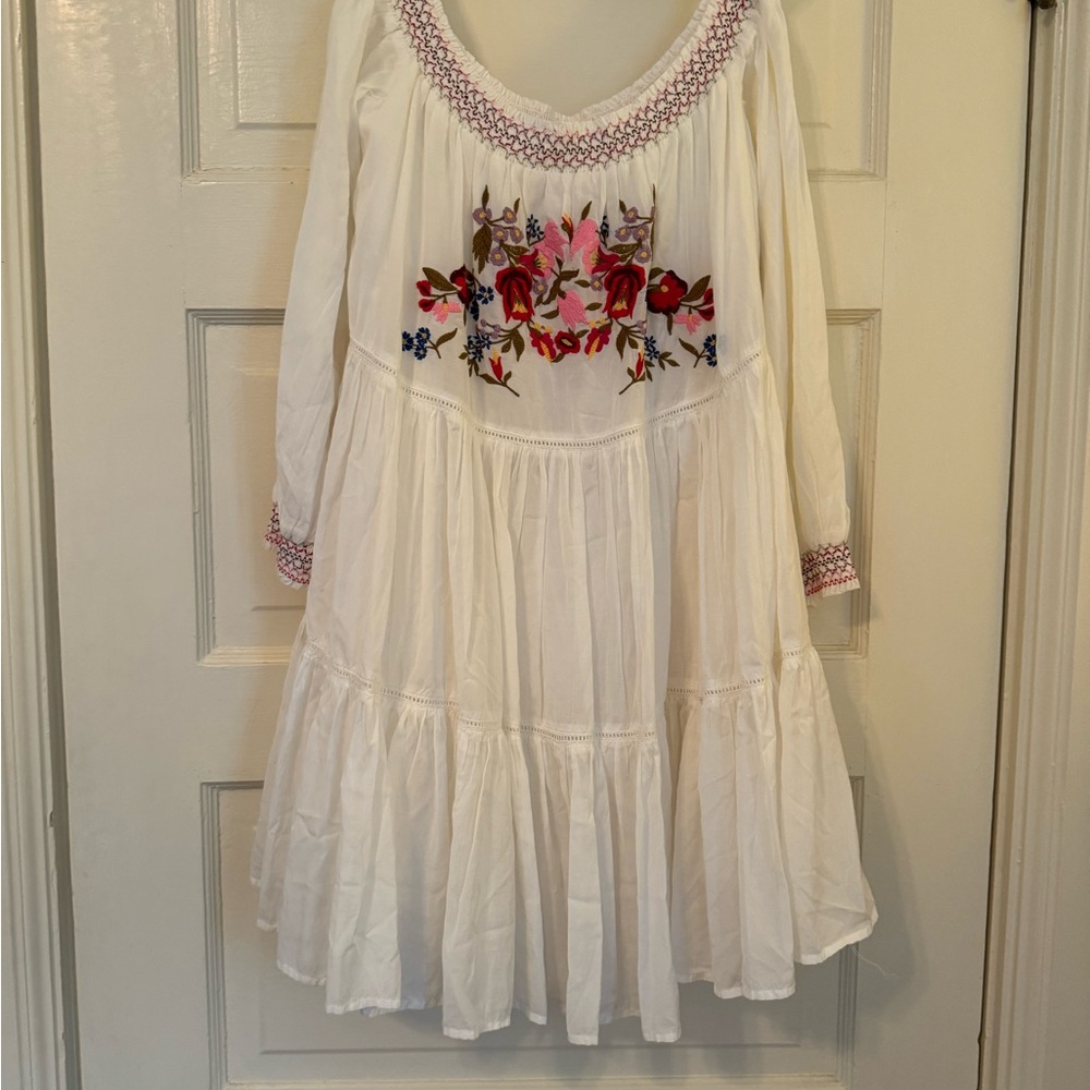 NWT Free People Sunbeams off shoulder Mini dress Size XS
